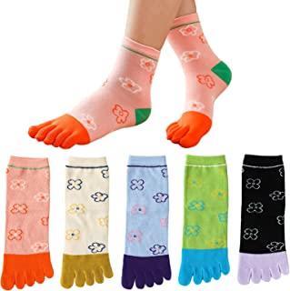 calcetines-cinco-dedos-flores